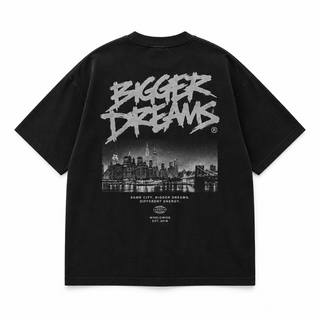 Void Signal Tee – Back view, black streetwear t-shirt