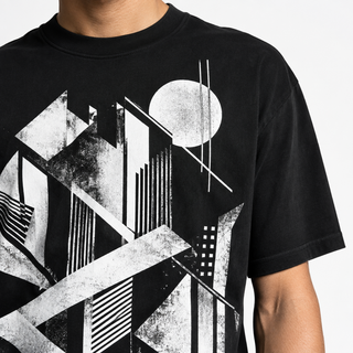 Void Signal Tee – Graphic detail close-up